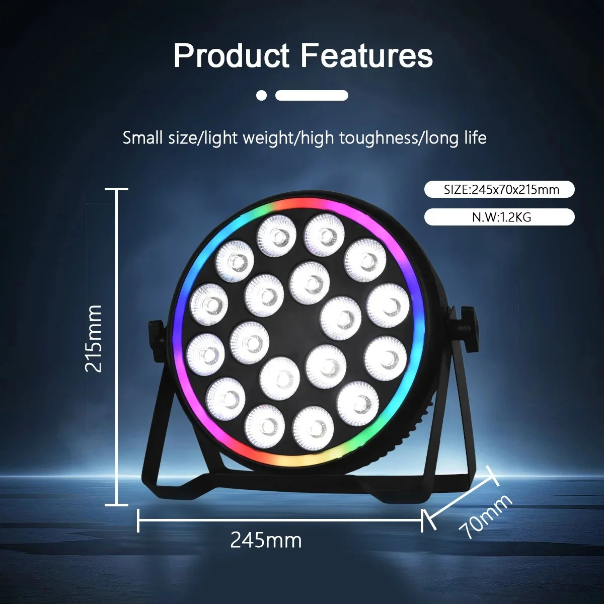 Led Strip Lights - 180W RGBW 4in1 LED 파 라이트,