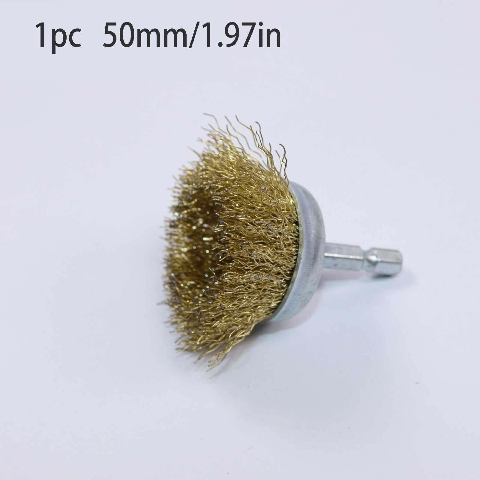 1개, 50mm 컵 모양의 구리 도금 와이어 브러시,  - Paint Brush 리뷰 및 가격